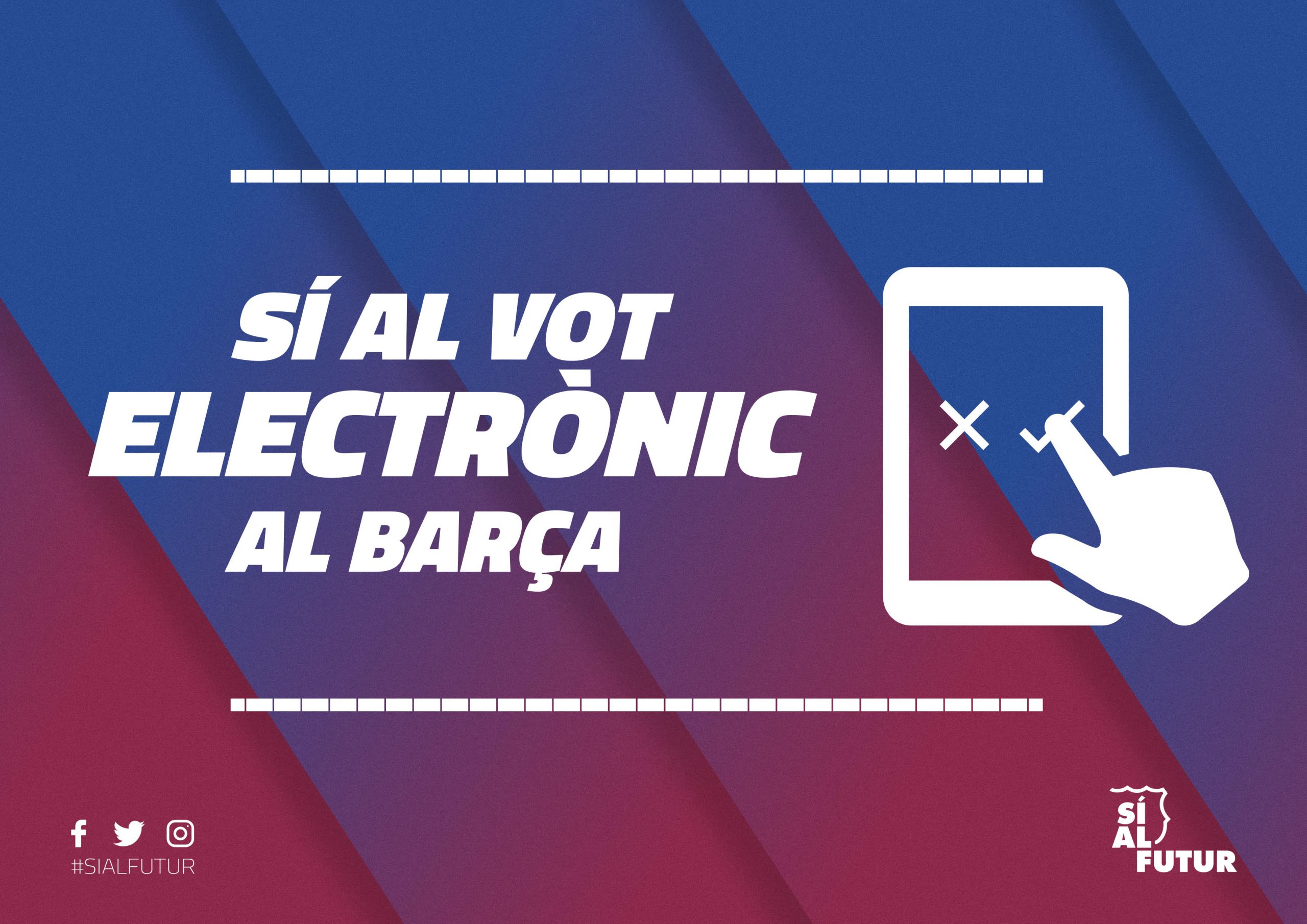 Sí al futur promotes a collection of 3,253 Barça members’ signatures for the October Delegates’ Assembly with a view to approving the use of electronic vote in the Club