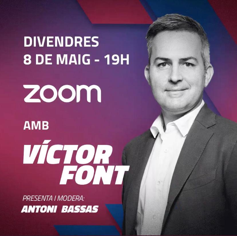 Sí al futur organiza para este viernes un encuentro con Víctor Font vía Zoom